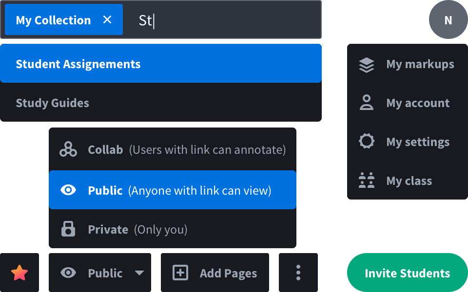 Teachers and students stay organized with Markup Hero