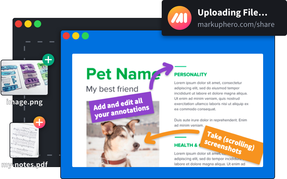 Upload and annotate PDFs in seconds